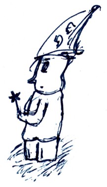 Another original drawing of Wiz the Wizard